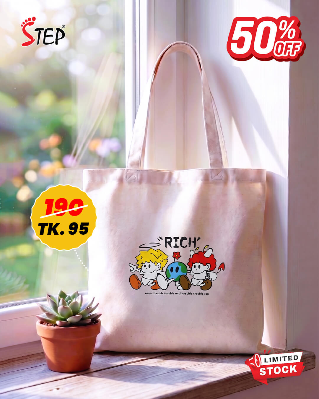 Canvas Tote Bag	STBAP018