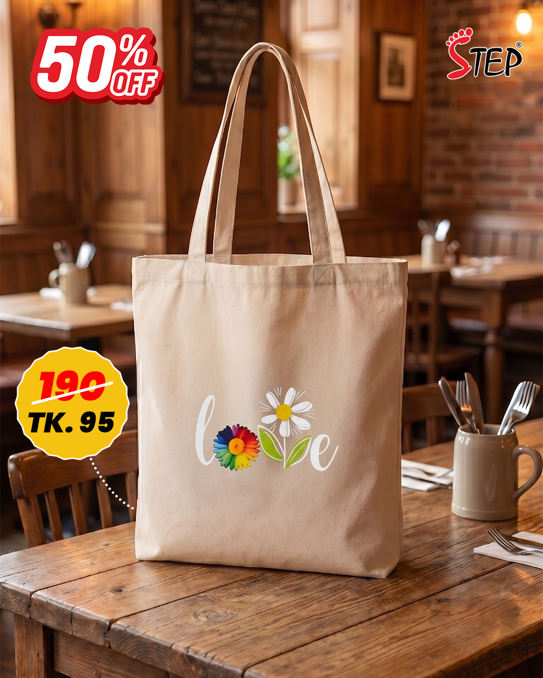 Canvas Tote Bag- STBFP001