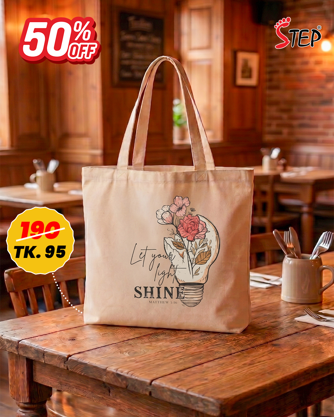 Canvas Tote Bag- STBFP002