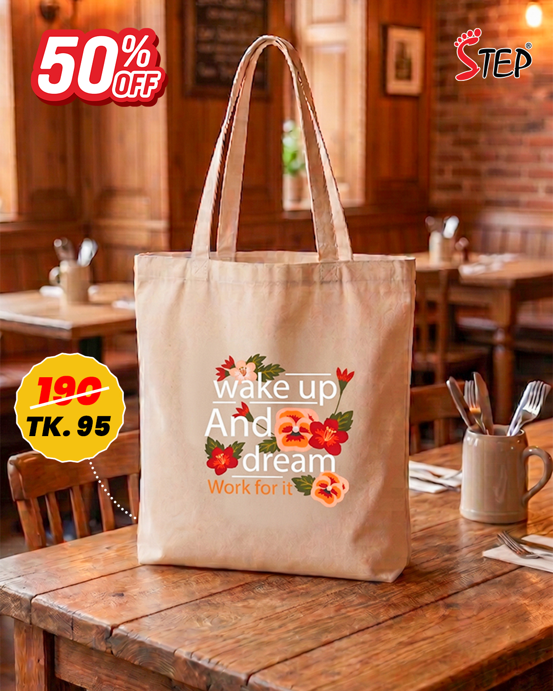 Canvas Tote Bag- STBFP003