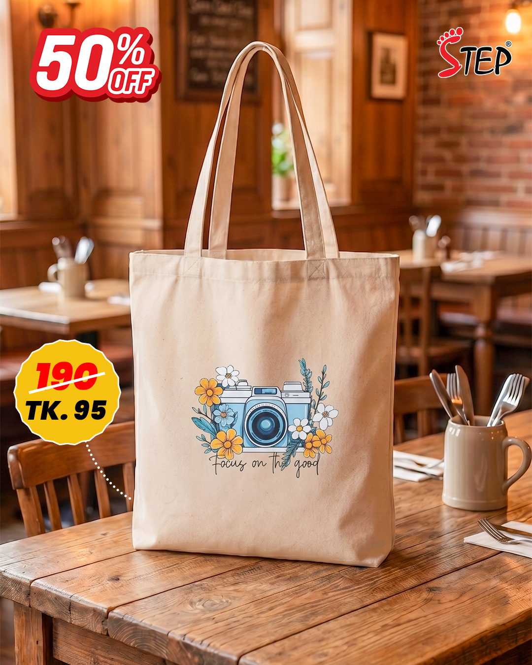 Canvas Tote Bag- STBFP004