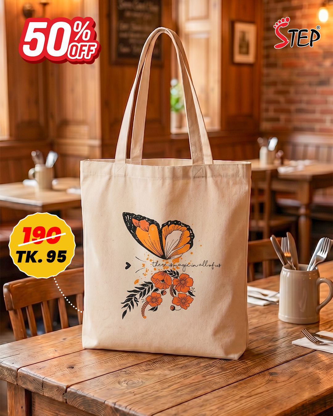 Canvas Tote Bag- STBFP005