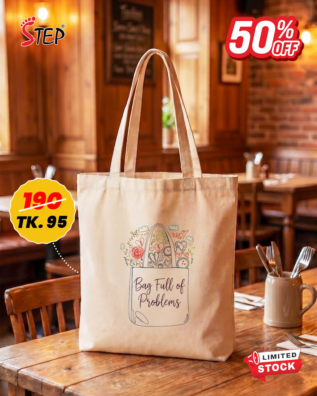 Canvas Tote Bag	STBQP0031