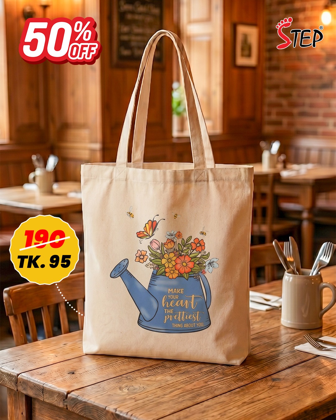 Canvas Tote Bag- STBFP006